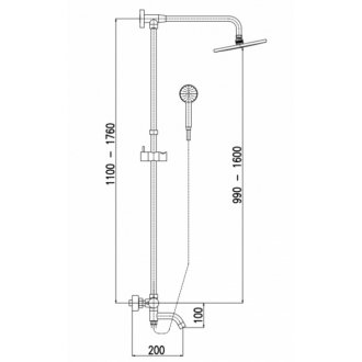 Душевая стойка Rav Slezak Thermostatic TRM88.5/5