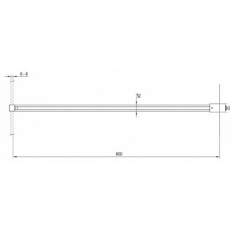 Душевая перегородка Ravak Walk-In Wall 80 W SET-90 Wall/Corner белая