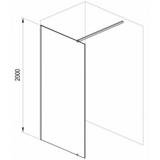 Душевая перегородка Ravak Walk-In Wall 70 W SET-120 Uni Free/Wall белая