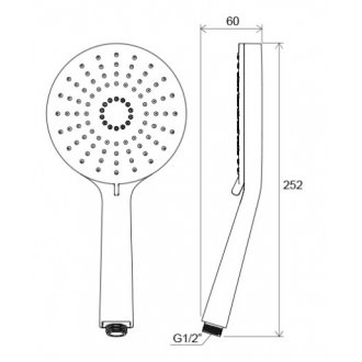 Ручная лейка Ravak Flat XXL 961.00