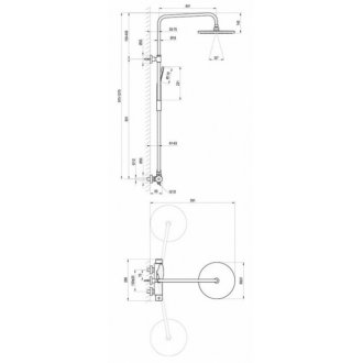 Душевая стойка Ravak DS 091.00