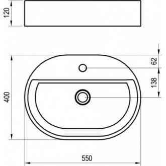 Раковина Ravak Ceramic Slim Shelf O