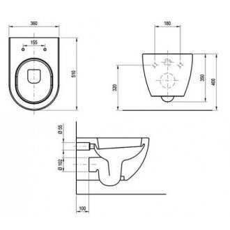 Унитаз подвесной Ravak Uni Chrome Rim X01516