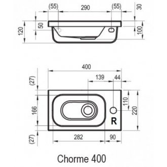 Раковина Ravak Chrome 400R