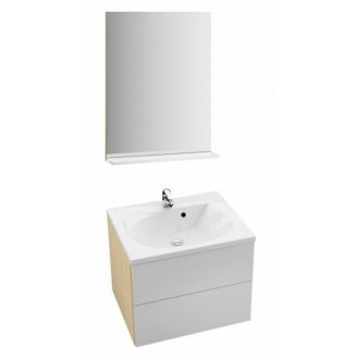 Мебель для ванной Ravak SD Rosa II 600 береза/белый глянец