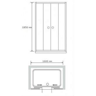 Душевая дверь RGW Classic CL-10 160 см