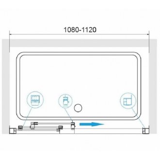 Душевая дверь RGW Classic CL-111 110 см