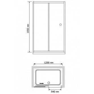 Душевая дверь RGW Classic CL-12 120 см шиншилла