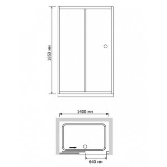 Душевая дверь RGW Classic CL-12 140 см шиншилла
