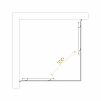 Душевой уголок RGW Passage PA-030B 100x100 прозрачный