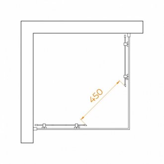 Душевой уголок RGW Passage PA-030B 80x80 матовый