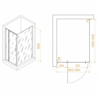 Душевой уголок RGW Passage PA-078B 80x100