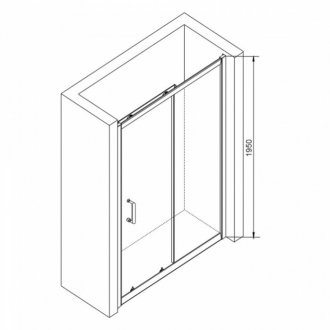 Душевая дверь RGW Passage PA-14 150 см прозрачная