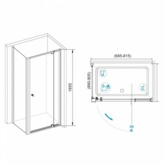 Душевой уголок RGW Passage PA-44B 70x90