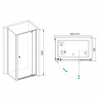 Душевой уголок RGW Passage PA-44-1 90x80