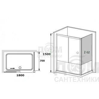 Шторка на ванну RGW Screens SC-82 180x70 стекло прозрачное