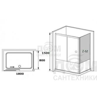 Шторка на ванну RGW Screens SC-82 180x80 стекло прозрачное