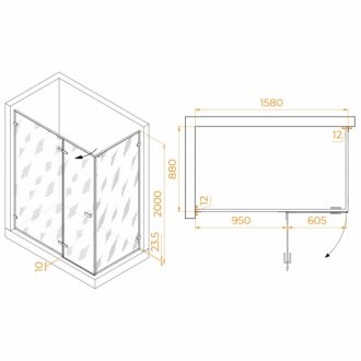 Душевой уголок RGW Stilvoll SV-040B 160x90 матовый