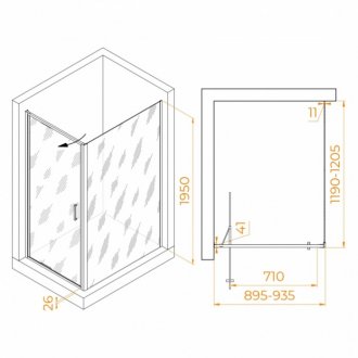 Душевой уголок RGW Stilvoll SV-145 90x120
