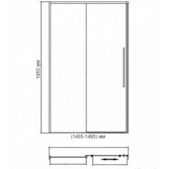 Душевая дверь RGW Stilvoll SV-12G 150 см