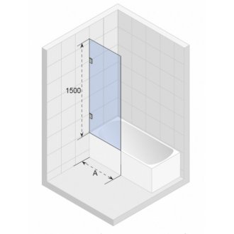 Шторка на ванну Riho Scandic S409 60 см