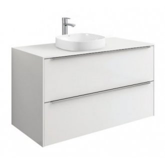 Мебель для ванной со встроенной раковиной Roca Inspira 100 см белый глянец
