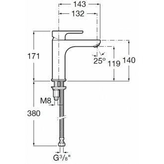 Смеситель для раковины Roca L20 5A3B09C00