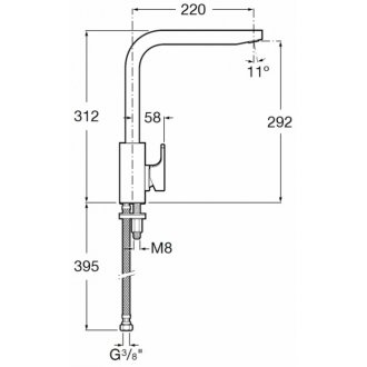 Смеситель для кухни Roca L90 5A8501C00