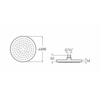 Верхний душ Roca Rainsense 5B2150C00