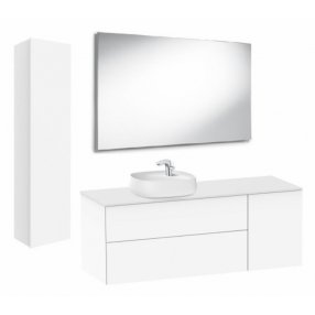 Мебель для ванной с накладной раковиной Roca Beyond 140+58,5 белый глянец