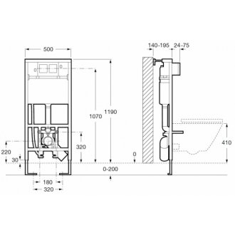 Система инсталляции Roca Duplo WC Smart 890090800