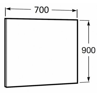 Зеркало Roca Luna 70x90 см