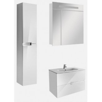 Мебель для ванной Roca Victoria Nord Ice Edition 80 см белый глянец 2 ящика