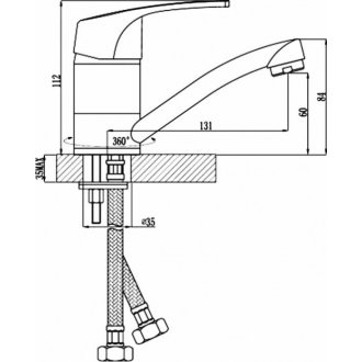 Смеситель для раковины Rossinka D40-22U