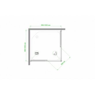 Душевой уголок Royal Bath RB100HPD-T-CH 100x100