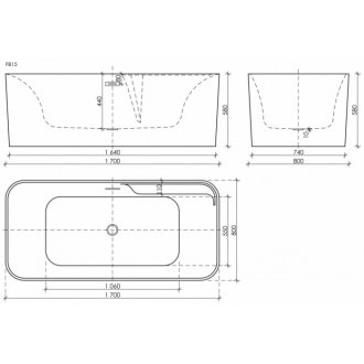 Ванна акриловая Sancos Sigma 170x80