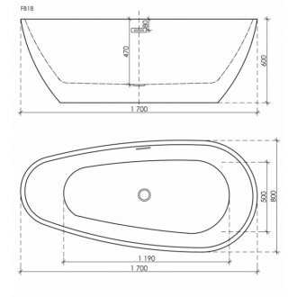 Ванна акриловая Sancos Avocado 170x80