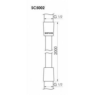 Шланг для душа Sancos SC5002CH