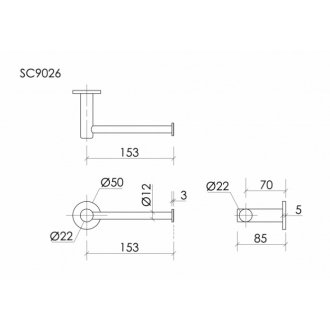 Держатель для бумаги Sancos Base SC9026MB