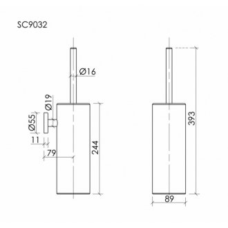Ершик Sancos Base SC9032BG