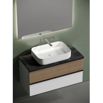 Мебель для ванной со столешницей Sancos Delta 100 DL100W+TT100A1+CN5004