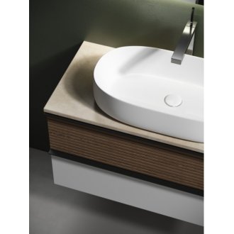 Мебель для ванной со столешницей Sancos Delta 100 DL100W+TT100A2X+CN5022