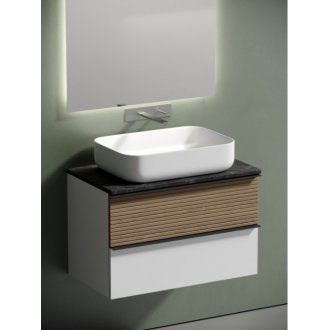 Мебель для ванной со столешницей Sancos Delta 80 DL80W+TT80A1+CN5004