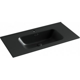 Тумба с раковиной Sancos Libra 90 дуб чарльстон Black