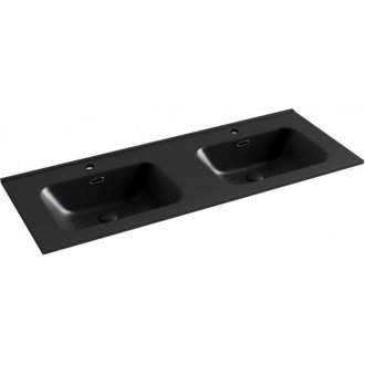 Тумба с раковиной Sancos Libra 120-2 дуб чарльстон Black
