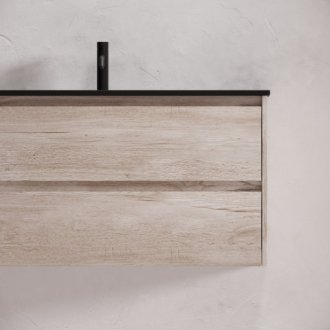 Тумба с раковиной Sancos Libra 100 дуб галифакс Black