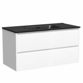 Тумба с раковиной Sancos Libra 100 белая Black