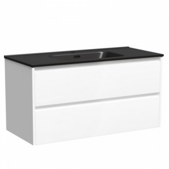 Тумба с раковиной Sancos Libra 100 белая Black