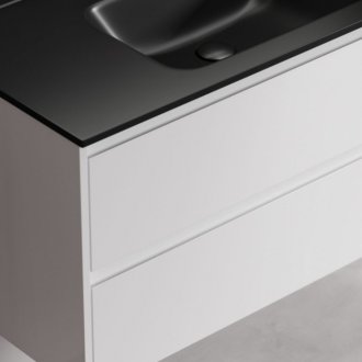 Тумба с раковиной Sancos Libra 100 белая Black