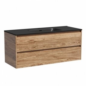 Тумба с раковиной Sancos Libra 120-1 дуб чарльстон Black